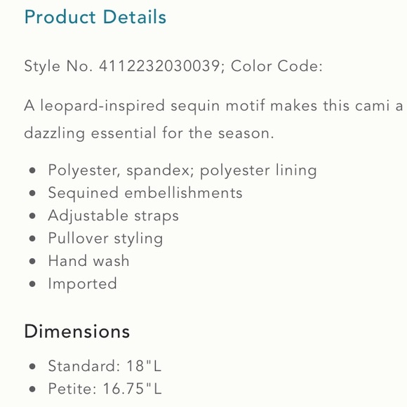 Anthropologie Esther Sequined Gold Cami Sz Medium - Picture 5 of 5